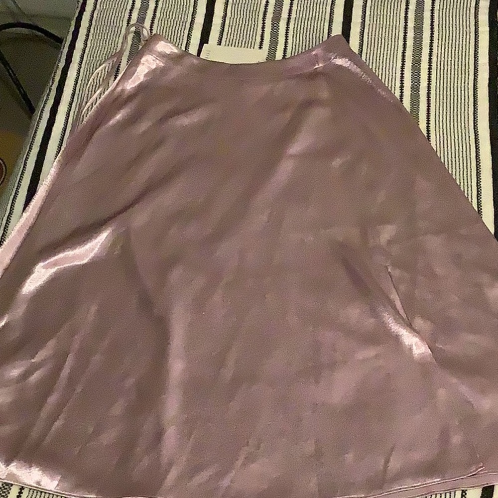 Joie Satin lavender skirt